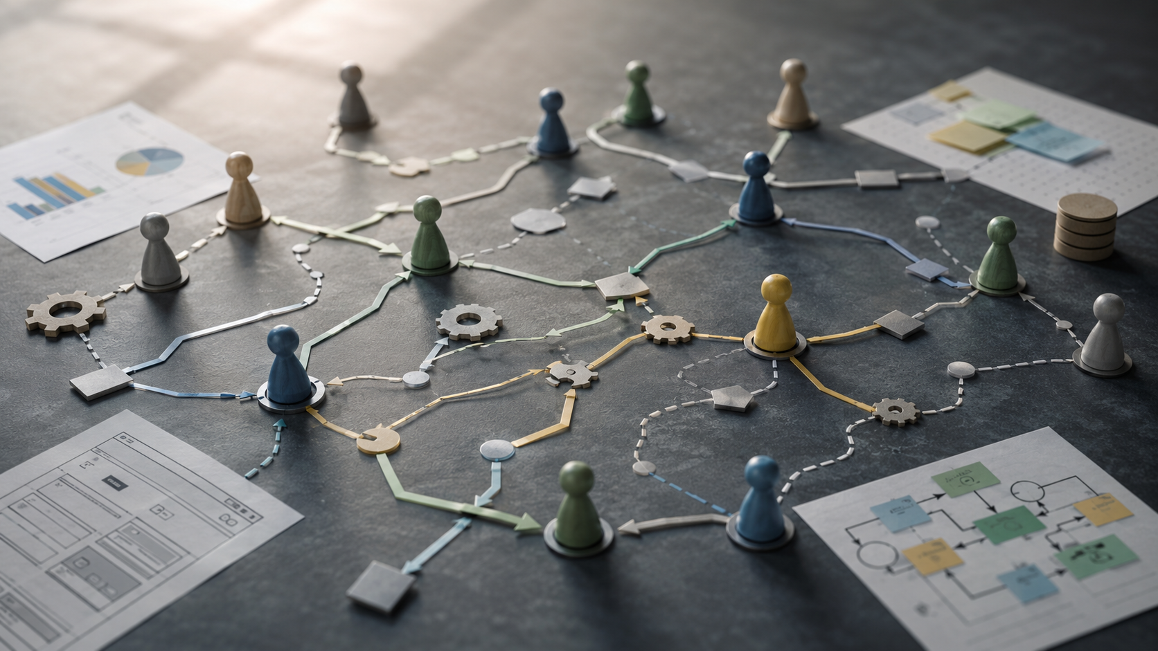 Strategic network planning on tabletop